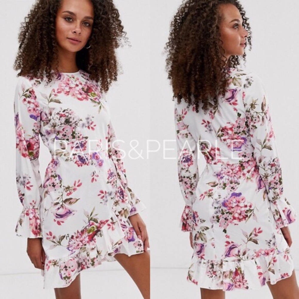 Eliana Romantic En-devours White Floral Dress